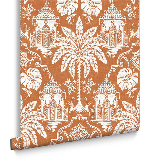Imperial Wallpaper - Orange - Graham & Brown - 104552 - Premier Wallcovering