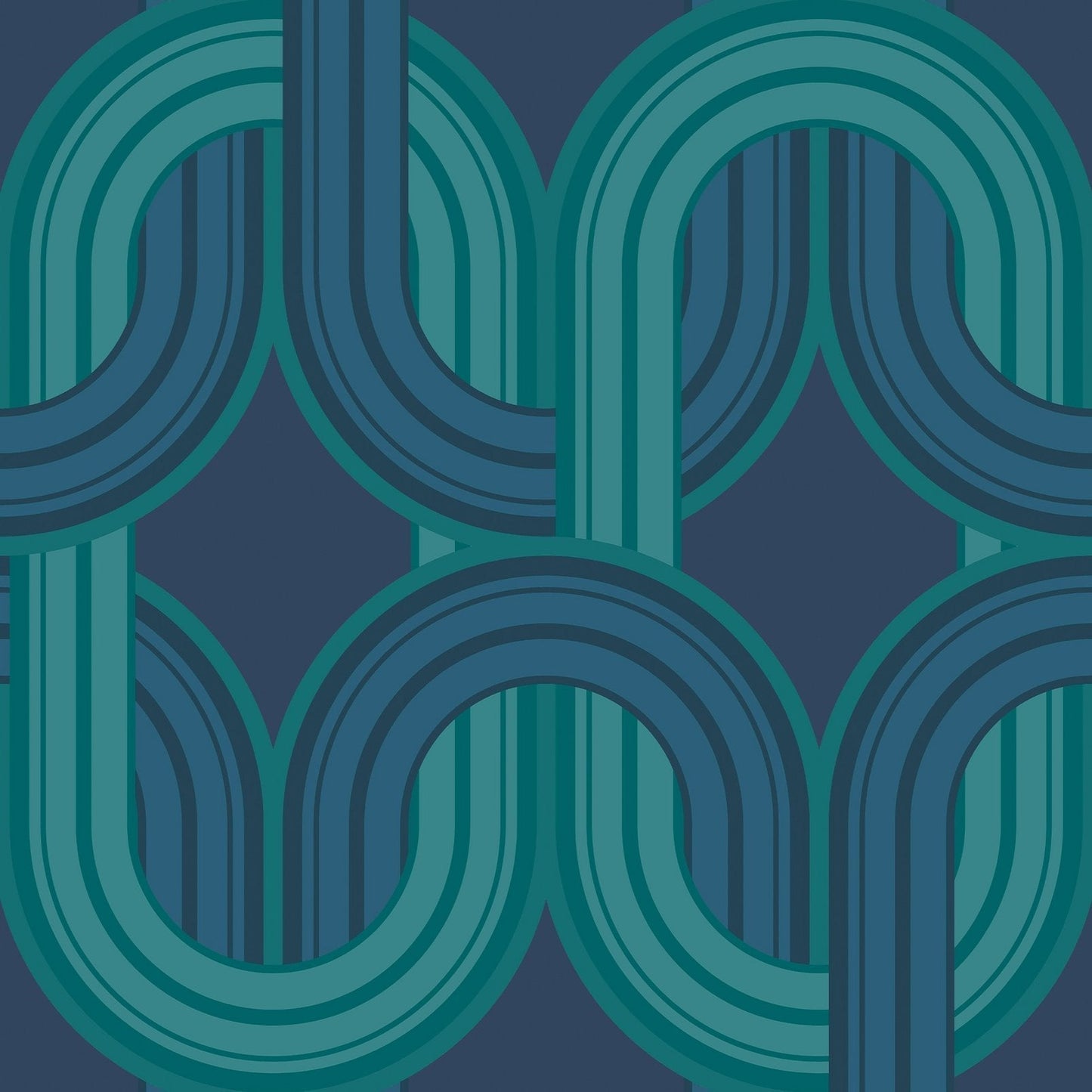 In the Loop Wallpaper - Electric Blue - Envy - 122360 - Premier Wallcovering