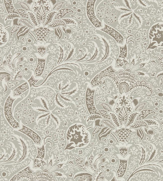 Indian Wallpaper - Grey/Pewter - 216444 - Morris & Co - Premier Wallcovering