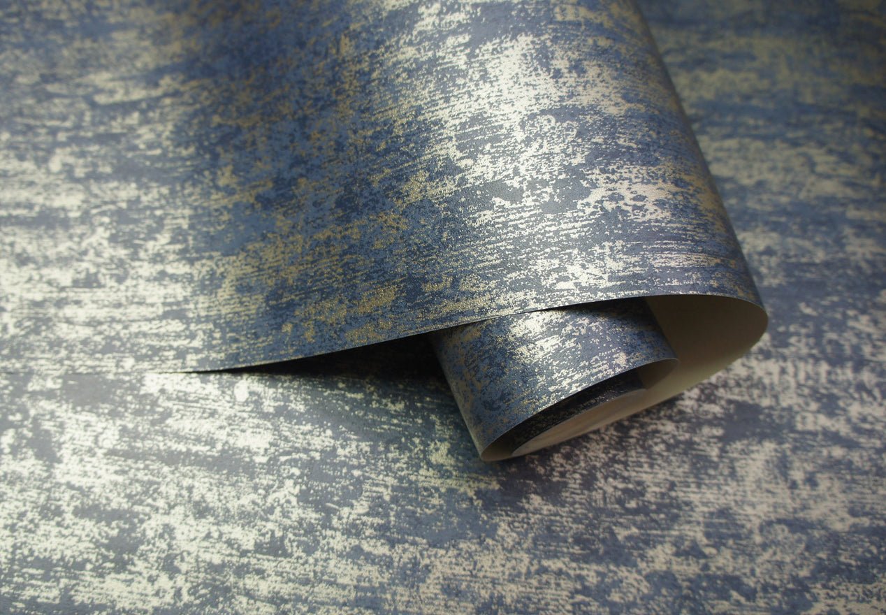 Industrial Texture Wallpaper - Navy - Holden Décor - 12842 - Premier Wallcovering