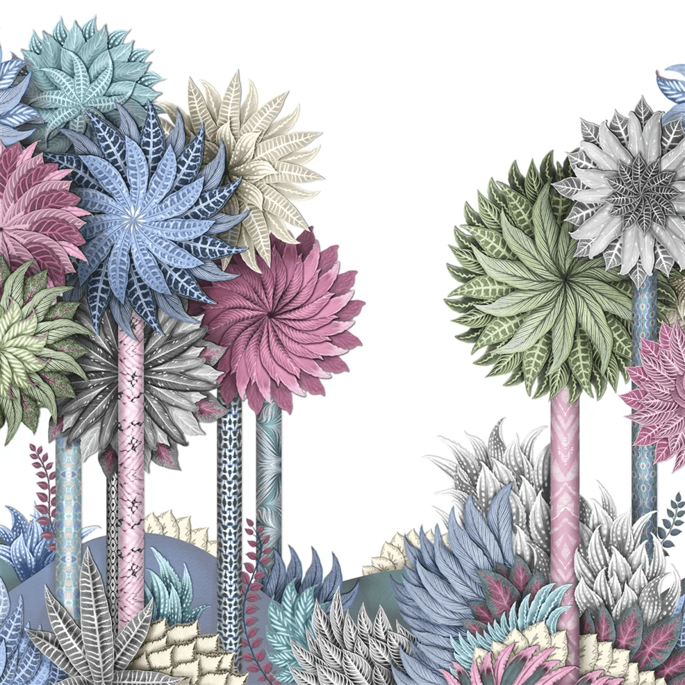Inhotim Park Wallpaper - Azur - Christian Lacroix - PCL7051/01 - Premier Wallcovering