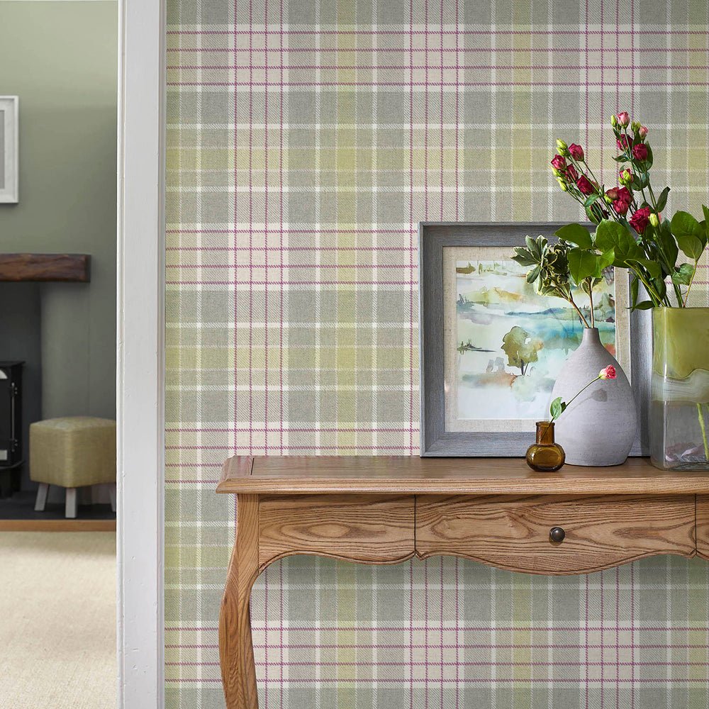 Iona Wallpaper - Thistle - Voyage Maison - IONA/WPO/THI - Premier Wallcovering