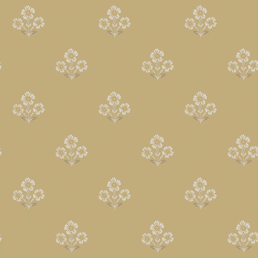 Isadora Wallpaper - Ochre - Holden Décor - 91993 - Premier Wallcovering