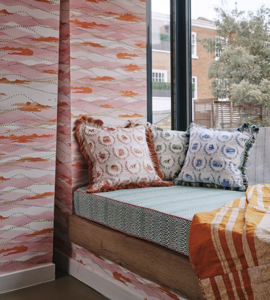 Island Atmosphere Wallpaper - Cobalt - Christopher Farr Cloth - CFW225 - 01 - Premier Wallcovering