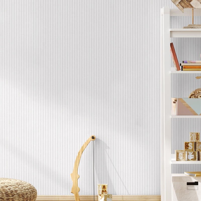 Jack N Rose Kinder Stripe Wallpaper - Grey - Grandeco - LL03119 - Premier Wallcovering