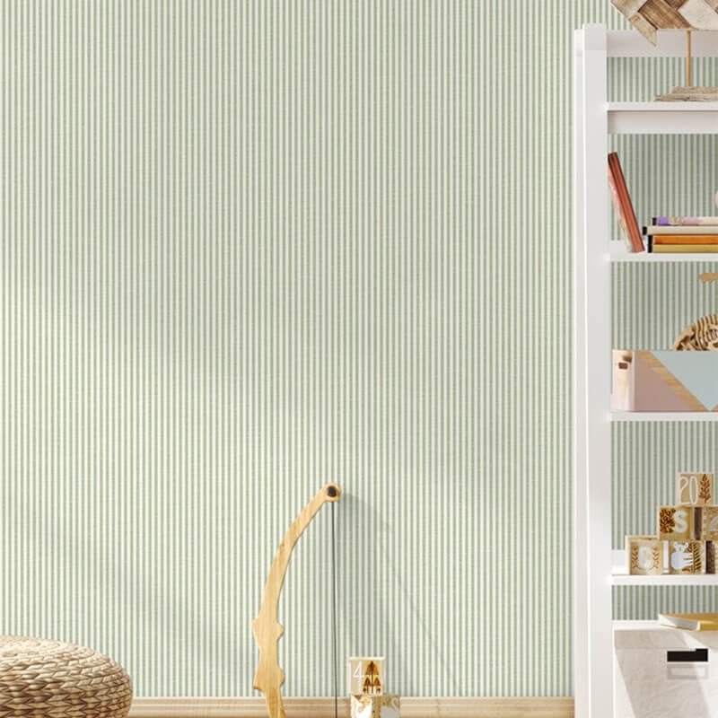 Jack N Rose Kinder Stripe Wallpaper - Green - Grandeco - LL03128 - Premier Wallcovering