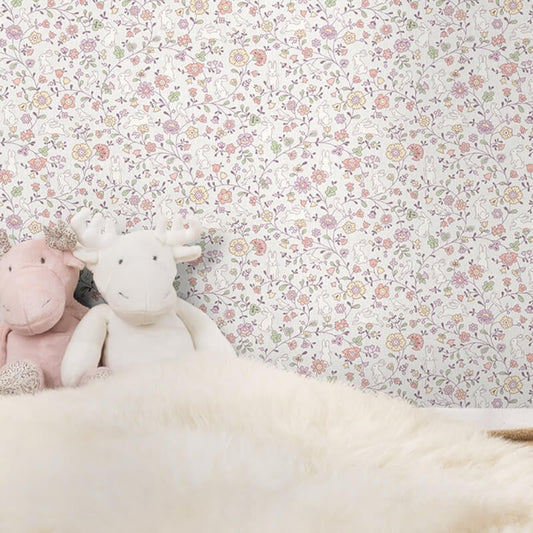 Jack N Rose Liberty Floral Wallpaper - Lilac/Pink - Grandeco - JS3101 - Premier Wallcovering