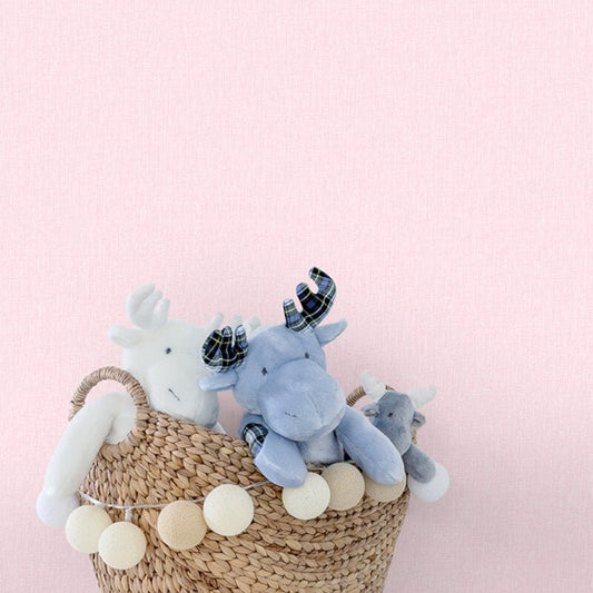 Jack N Rose Uni Kinder Plain Wallpaper - Pink - Grandeco - LL09052 - Premier Wallcovering