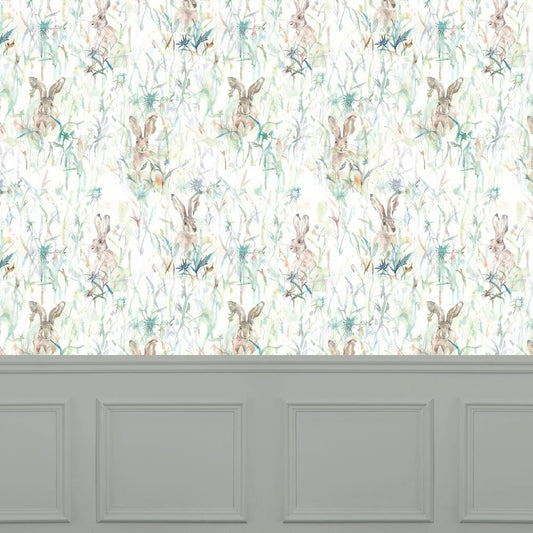 Jack Rabbit Wallpaper - Fern - Voyage Maison - JACKRAB/WPO/MUL - Premier Wallcovering