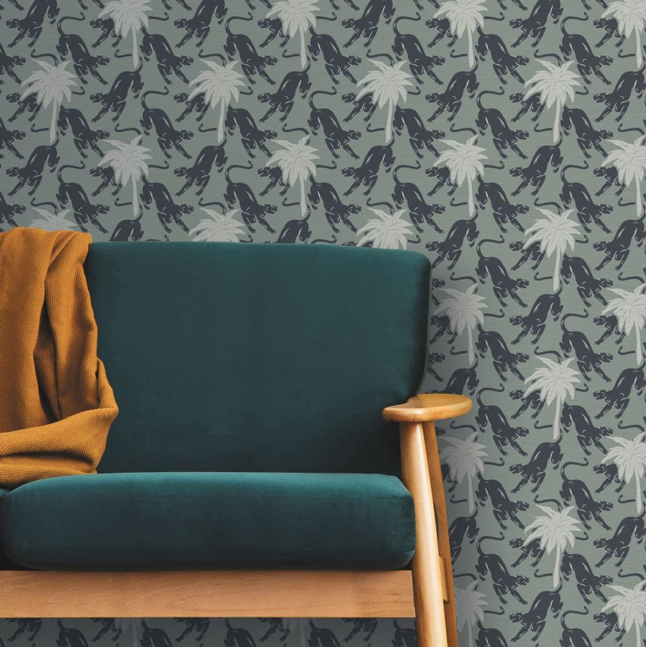 Jagu Eden Wallpaper - Blue - Ted Baker - 13106 - Premier Wallcovering