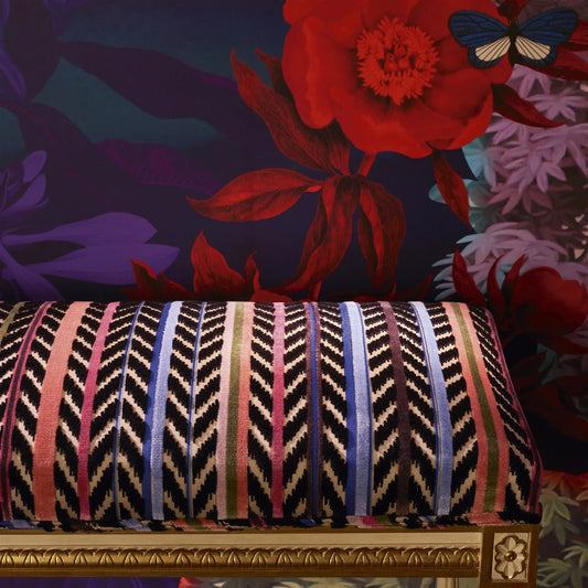 Jaipur Stripe Fabric - Azur - Christian Lacroix - FCL7078/01 - Premier Wallcovering