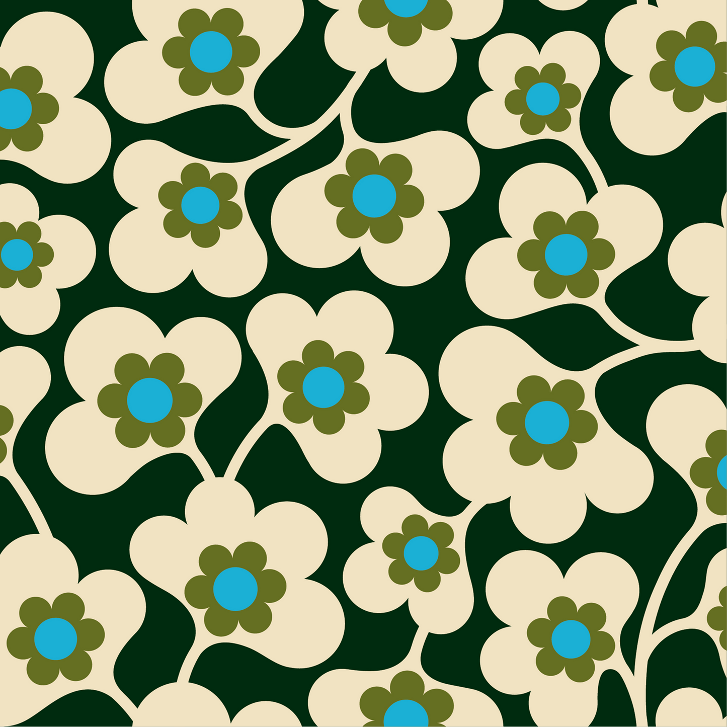 Japonica Wallpaper - Spruce - Orla Kiely - 23SHJPNWLPDS-447 - Premier Wallcovering