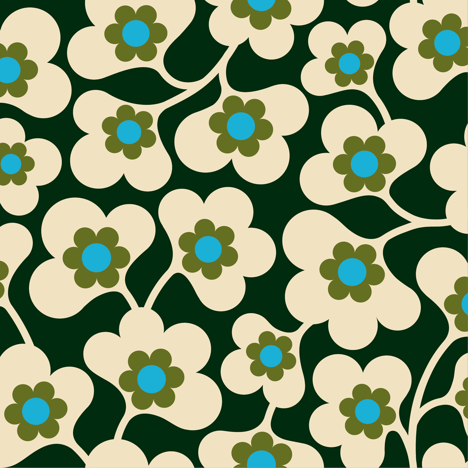 Japonica Wallpaper - Spruce - Orla Kiely - 23SHJPNWLPDS-447 - Premier Wallcovering