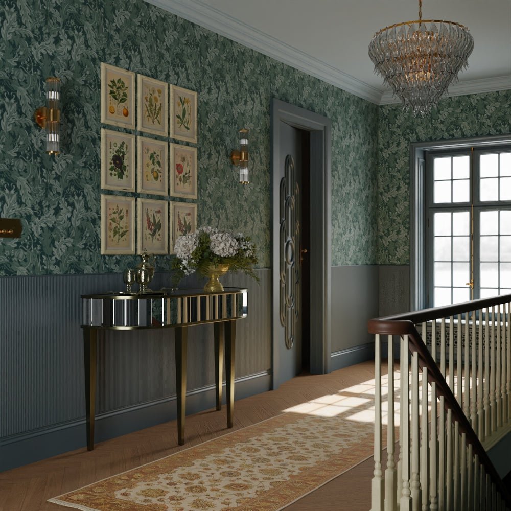 Jard Wallpaper - Juniper and Rustic Green - LAN100177 - Lucie Annabel - Premier Wallcovering