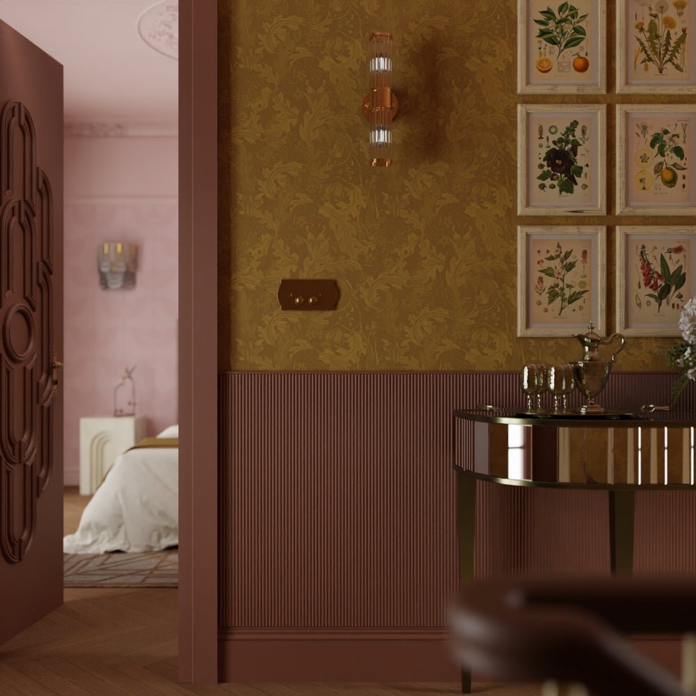 Jard Wallpaper - Shades of Gold - LAN100178 - Lucie Annabel - Premier Wallcovering
