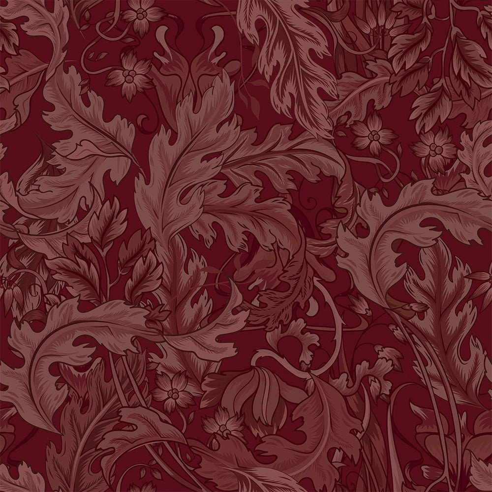 Jard Wallpaper - Shades of Bordeaux - LAN100180 - Lucie Annabel - Premier Wallcovering