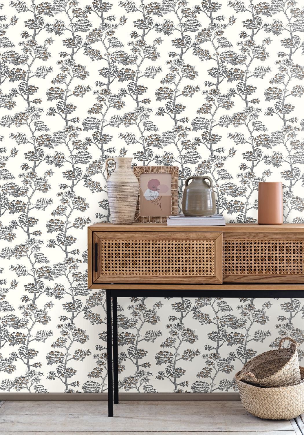 Jardin De Kyoto Wallpaper - Blanc Noir - Caselio - 102990922 - Premier Wallcovering