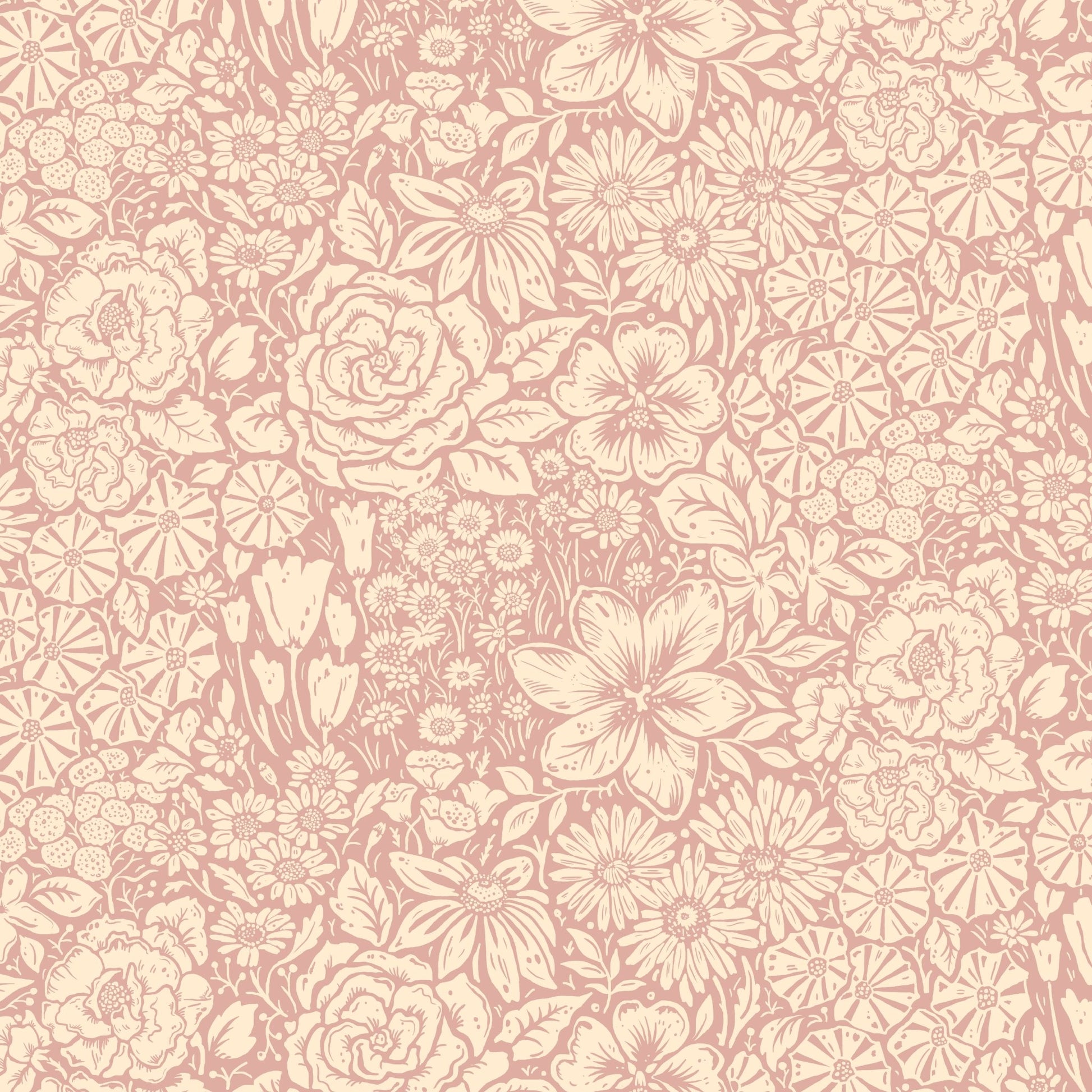 Jardin Wallpaper - Dusky Pink - Wear The Walls - JADP8076U52 - Premier Wallcovering