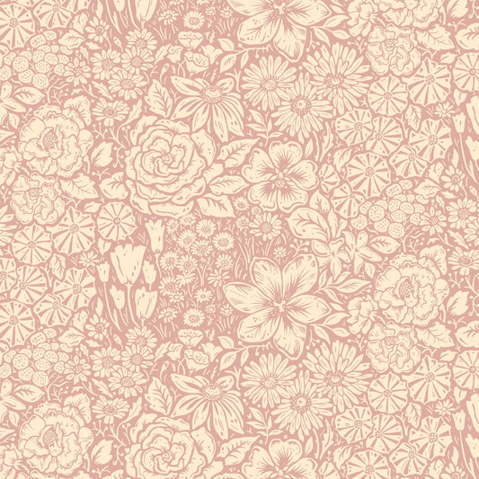Jardin Wallpaper - Dusky Pink - Wear The Walls - JADP8076U52 - Premier Wallcovering
