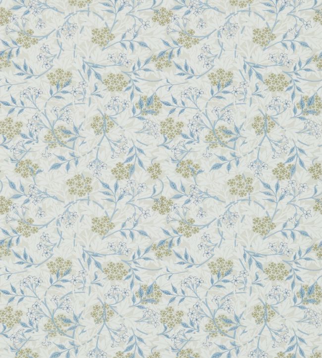 Jasmine Wallpaper - Ecru/Woad - 214724 - Morris & Co - Premier Wallcovering