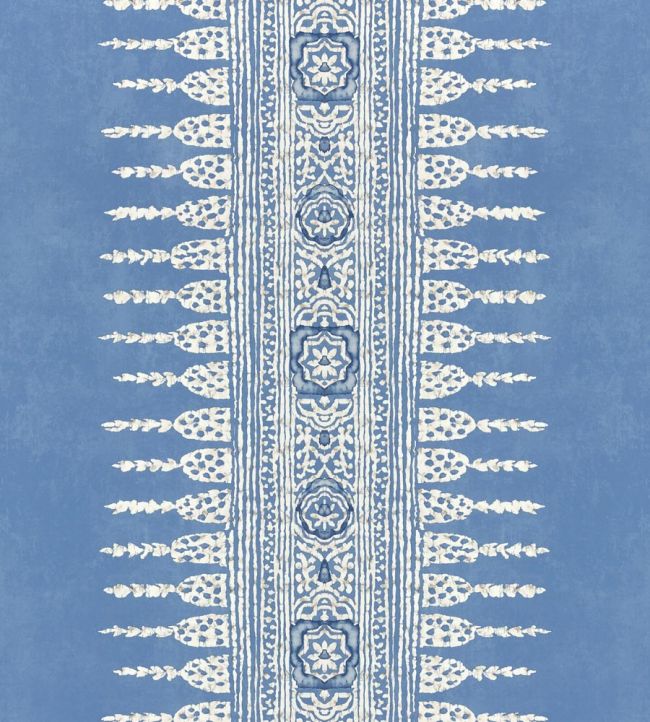 Javanese Stripe Wallpaper - Wedgewood Blue - AT15141 - Anna French - Premier Wallcovering