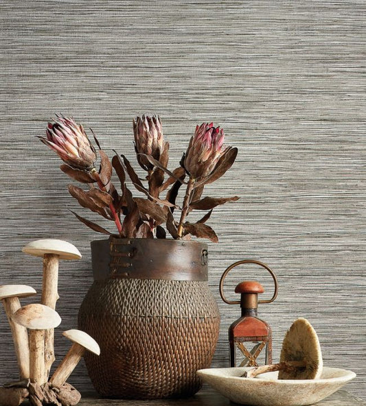 Jindo Grass Wallpaper - Neutral - Thibaut - T75111 - Premier Wallcovering