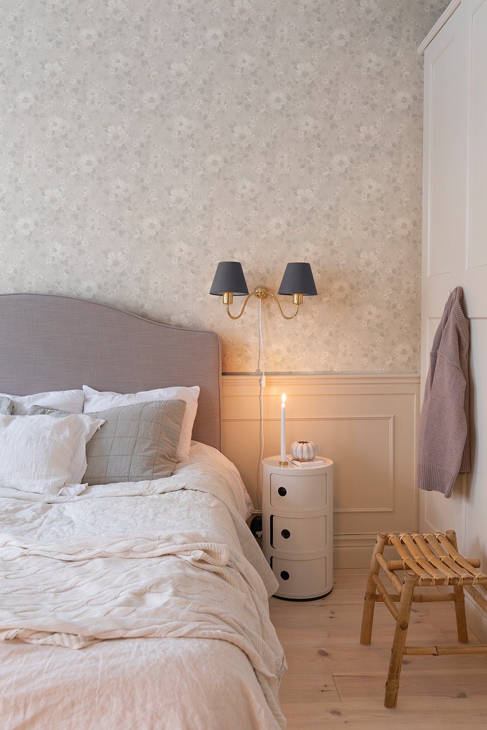 Johanna Wallpaper - Light Gray - Midbec - 92115 - Premier Wallcovering