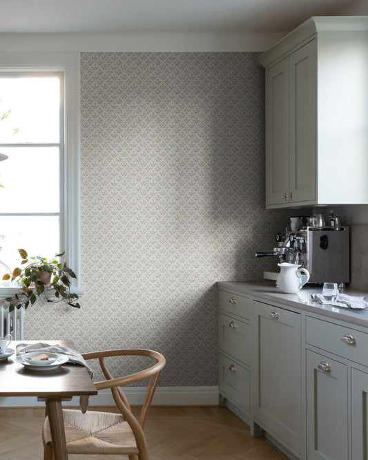 Jordgubbar Wallpaper - Greige - Midbec - 43123 - Premier Wallcovering