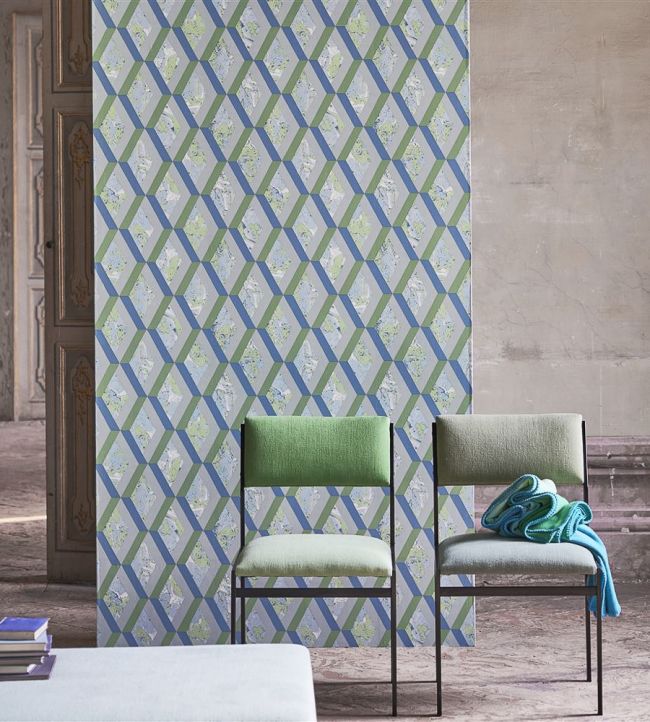 Jourdain Wallpaper - Cobalt - PDG1054/08 - Designers Guild - Premier Wallcovering