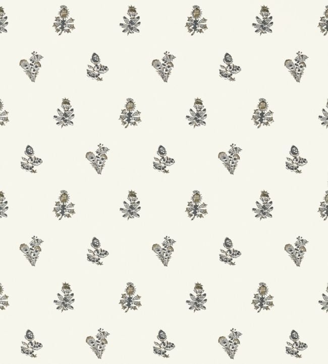 Jouy Wallpaper - Black on Cream - AT78759 - Anna French - Premier Wallcovering