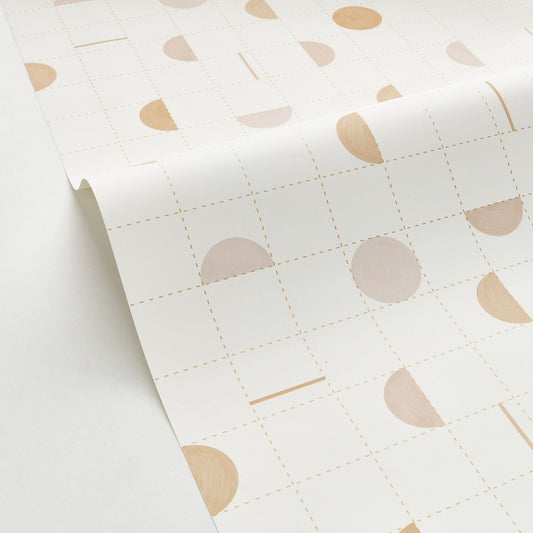 Jump Around Wallpaper - Beige Blanc - Caselio - 102861020 - Premier Wallcovering