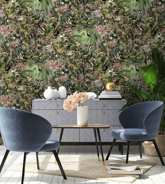 Jungle Life Wallpaper - Grass - Brand McKenzie - BMPP004/05C - Premier Wallcovering