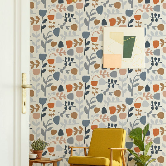 Juni Wallpaper - Blue/Red - A Street Prints - FD26535 - Premier Wallcovering