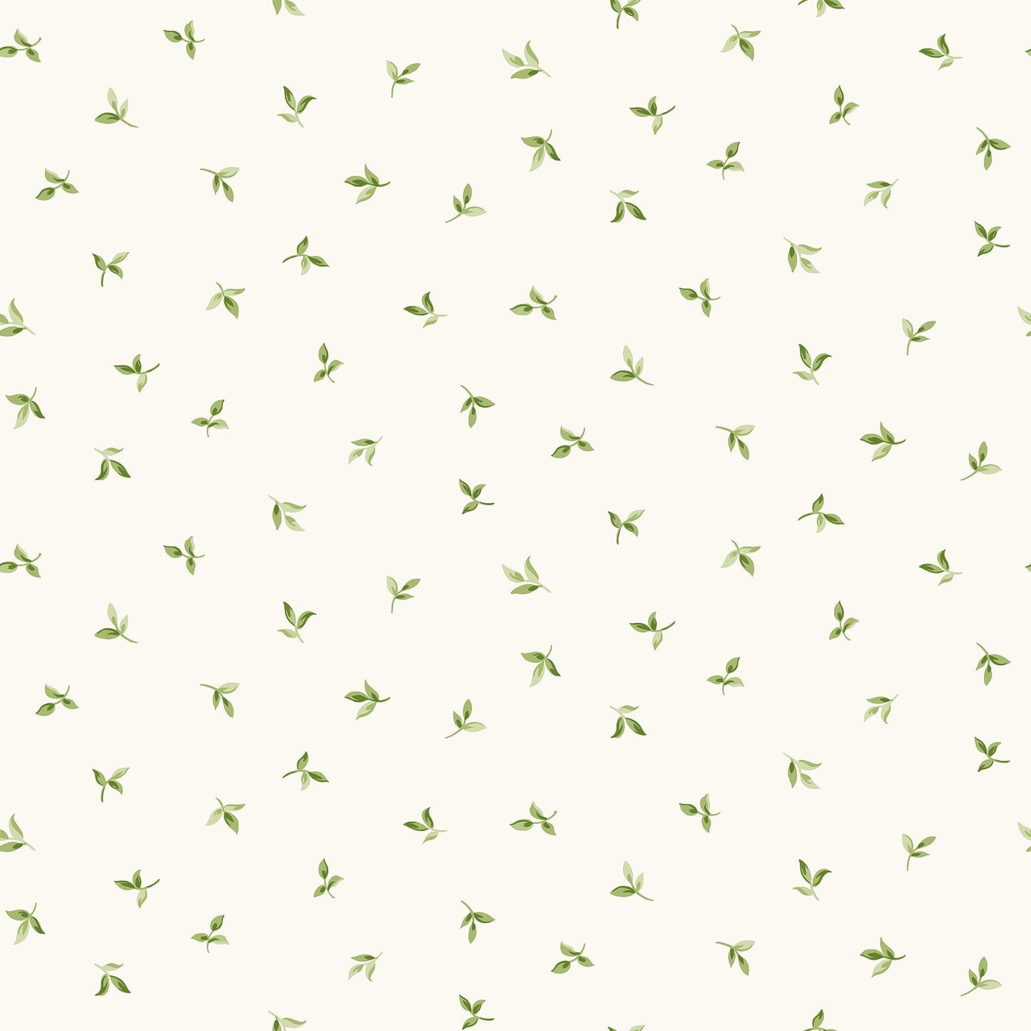 Just Kitchens Leaf Toss Wallpaper - Green / White - Galerie - G45437 - Premier Wallcovering
