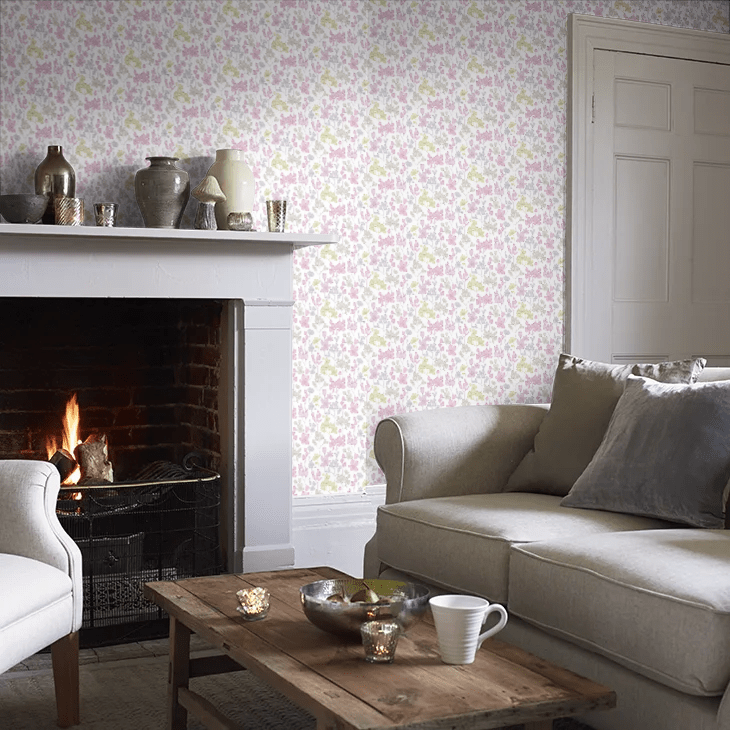 Kalina Wallpaper - Pretty Pink - Ohpopsi - JRD50136W - Premier Wallcovering