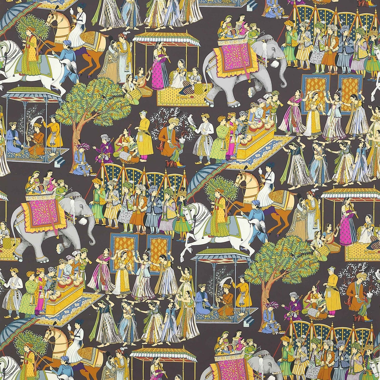 Kalinda Fabric - Paon - Manuel Canovas - M4028-04 - Premier Wallcovering