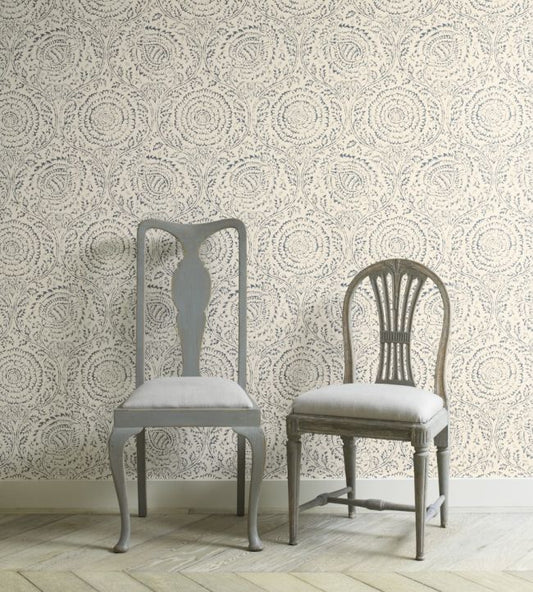 Kamala Wallpaper - Silver - Baker Lifestyle - PW78035/1 - Premier Wallcovering