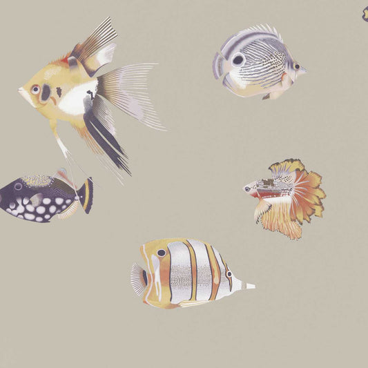 Kamanu Wallpaper - Mandarin/Fig - HANZ111647 - Harlequin - Premier Wallcovering