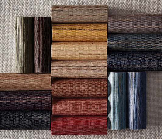 Kanoko Grasscloth 2 Wallpaper - Brown - Osborne & Little - W7690-12 - Premier Wallcovering