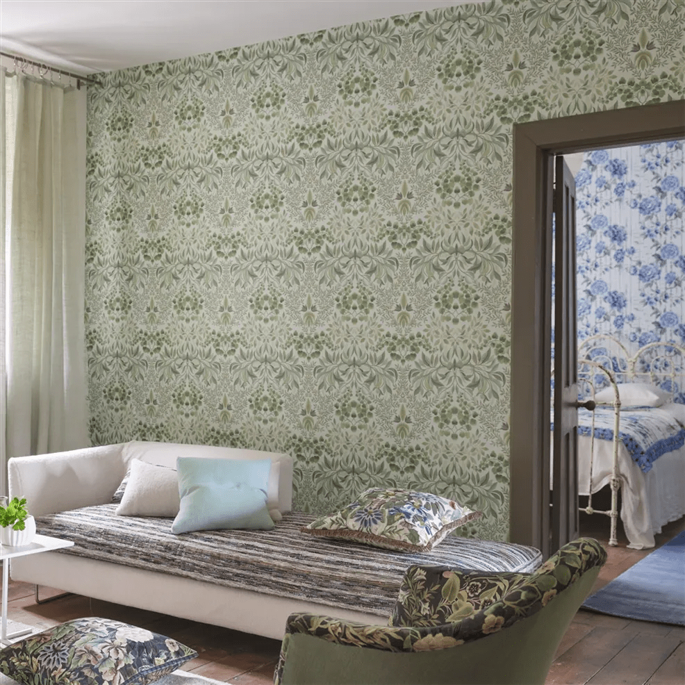 Karakusa Wallpaper - Eau de Nil - PDG1157/02 - Designers Guild - Premier Wallcovering