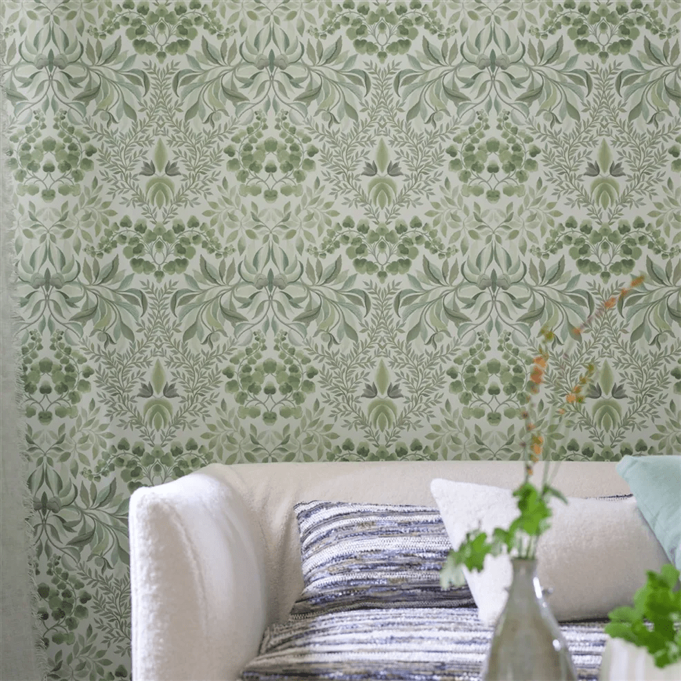Karakusa Wallpaper - Eau de Nil - PDG1157/02 - Designers Guild - Premier Wallcovering