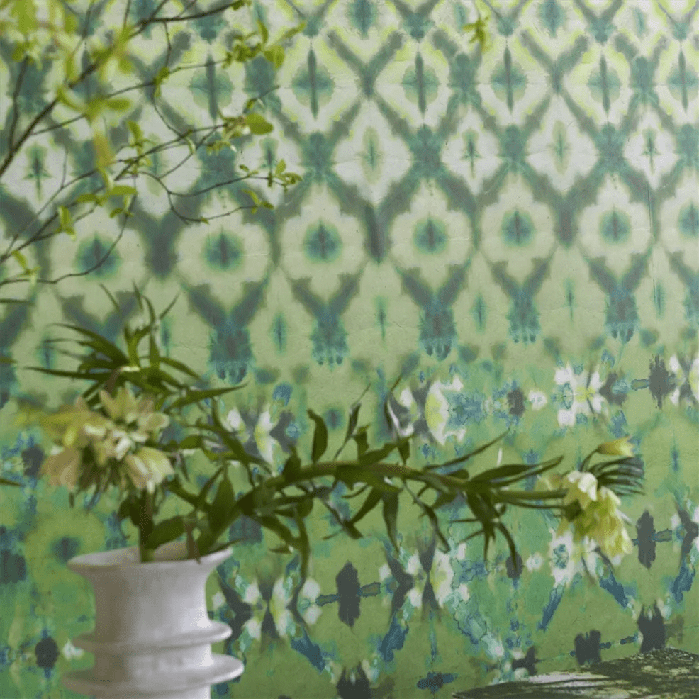 Karaoshi Wallpaper - Emerald - PDG1161/03 - Designers Guild - Premier Wallcovering