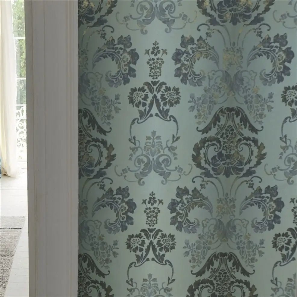 Kashgar Wallpaper - Zinc - Designers Guild - P619/07 - Premier Wallcovering