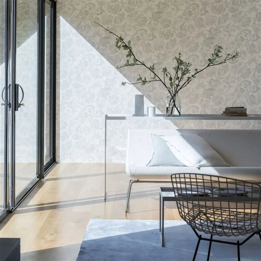 Katagami Wallpaper - Silver - Designers Guild - PDG1043/07 - Premier Wallcovering