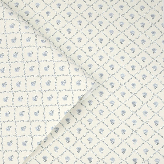 Kate Wallpaper - Pale Seaspray Blue - Laura Ashley - 122745 - Premier Wallcovering