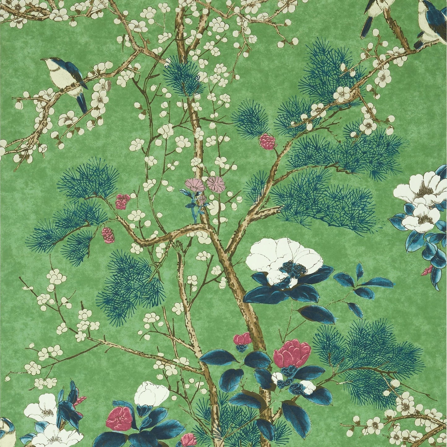 Katsura Wallpaper - Emerald - Thibaut - T13623 - Premier Wallcovering