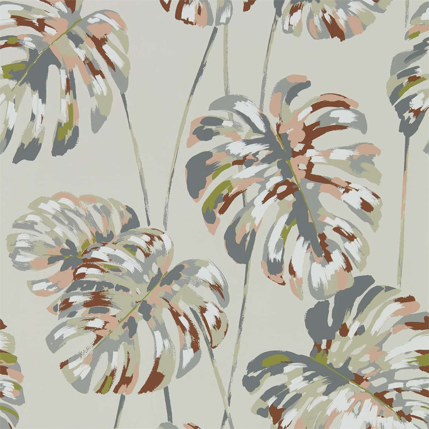 Kelapa Wallpaper - Charcoal/Blush - HZAP111754 - Harlequin - Premier Wallcovering