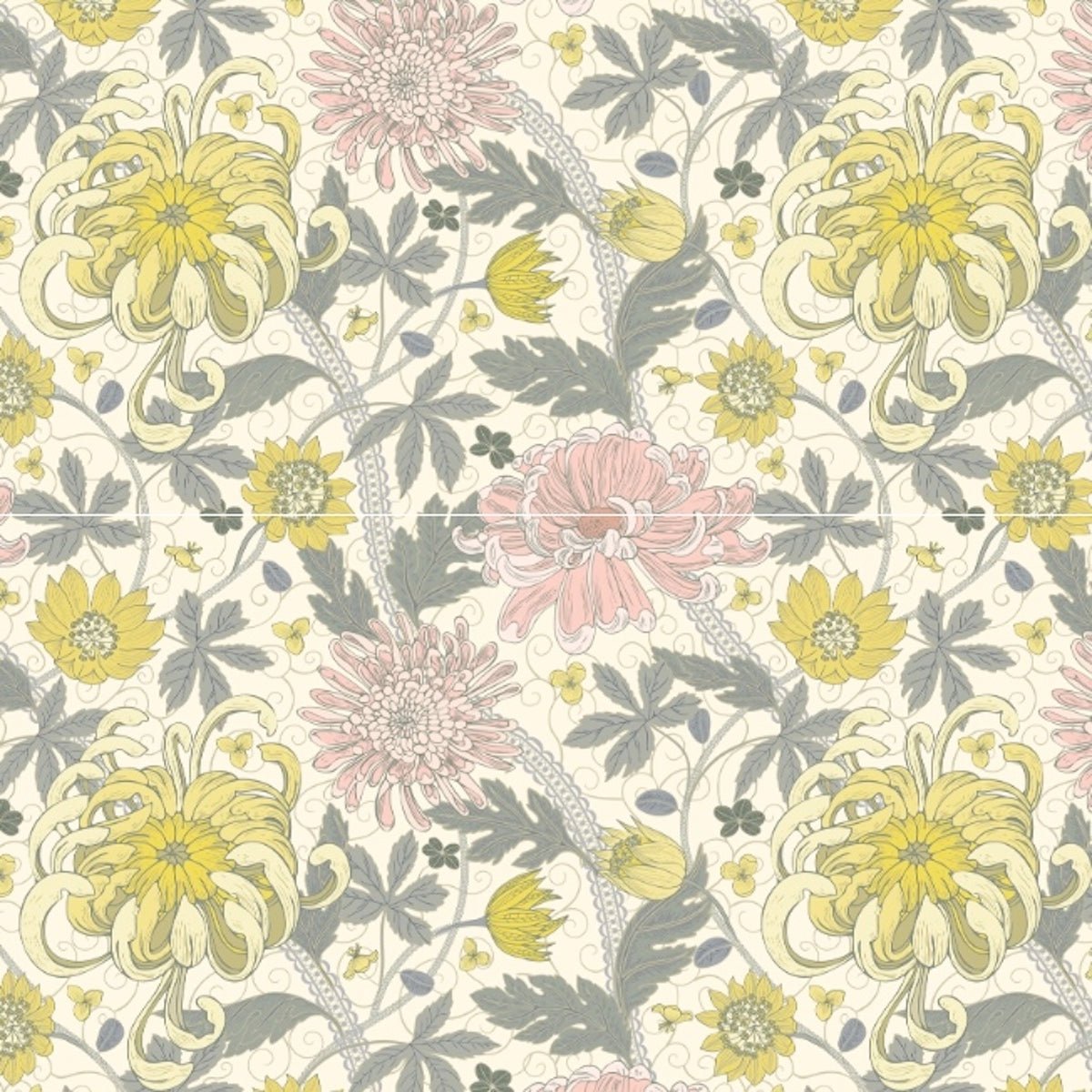 Morris Collections - 1114 - Kelmscott Wallpaper - Parchment Cream - Premier Wallcovering
