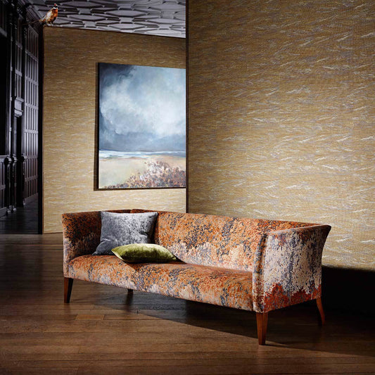 Kempshott Plain Wallpaper - Stone - ZKEM312631 - Zoffany - Premier Wallcovering