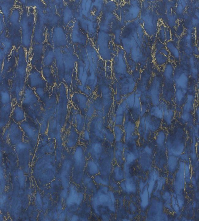 Kershaw Plain Wallpaper - Lapis Blue - Nina Campbell - NCW4204 - 07 - Premier Wallcovering